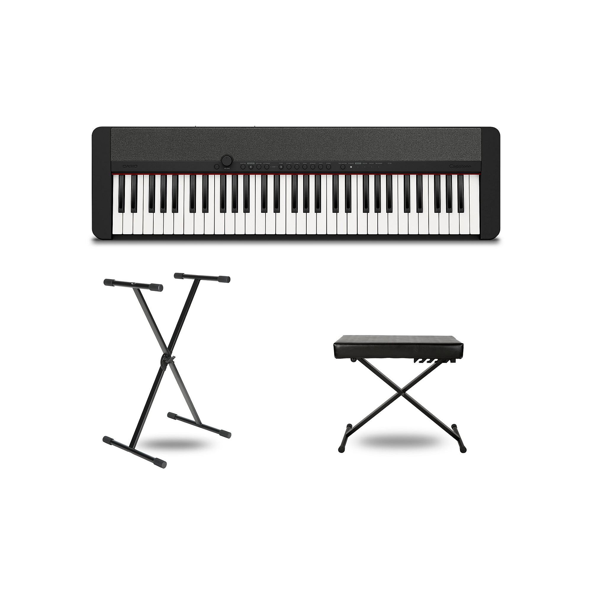 Casio Casiotone CT-S1 Keyboard With Stand and Bench Black | Guitar