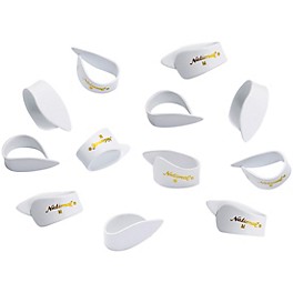 D'Addario National Thumb Pick, Medium White Celluloid 12-Pack