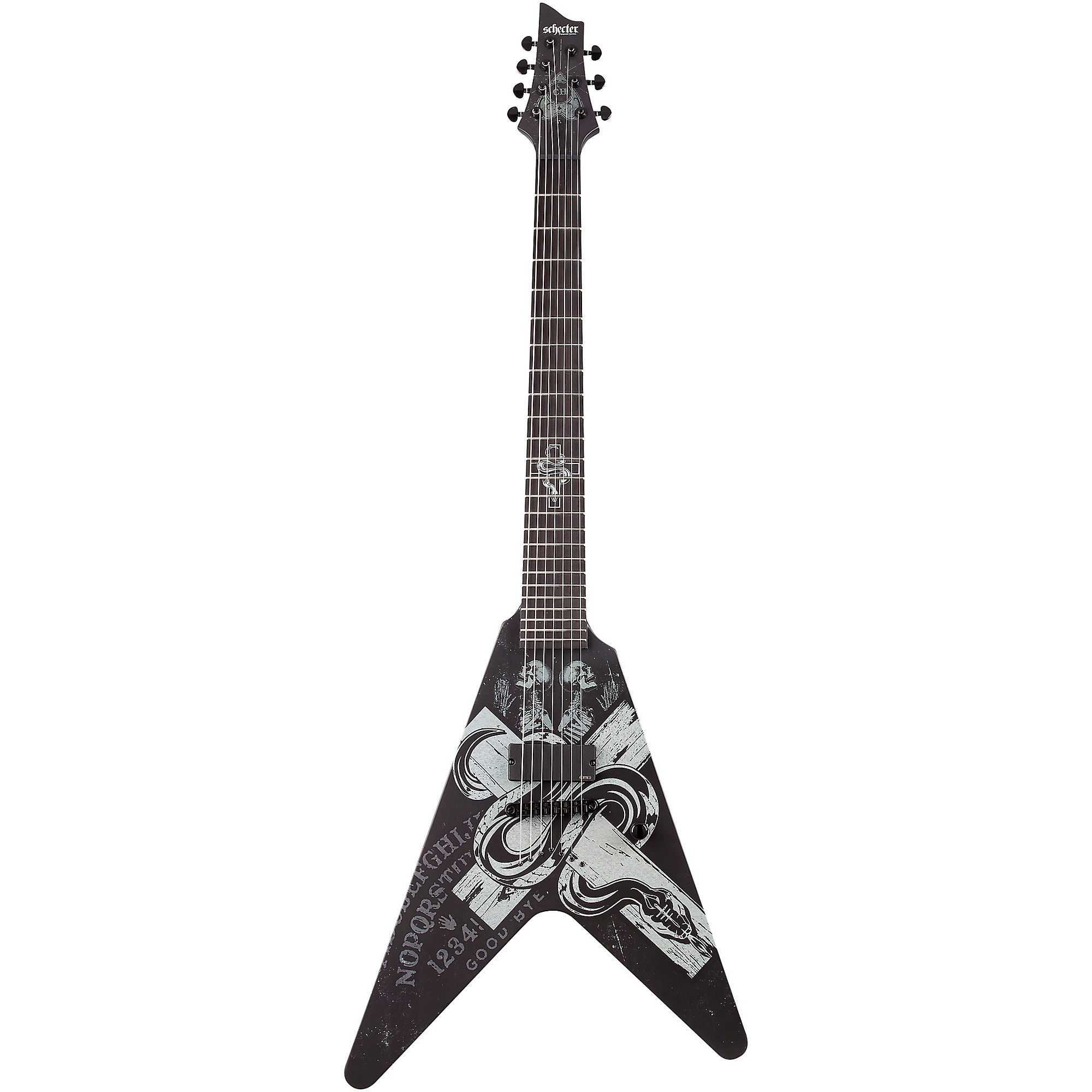 SCHECTER　Ｖ型エレキギター Schecter Guitar Research Chris Howorth V-7 Snake Cross Electric