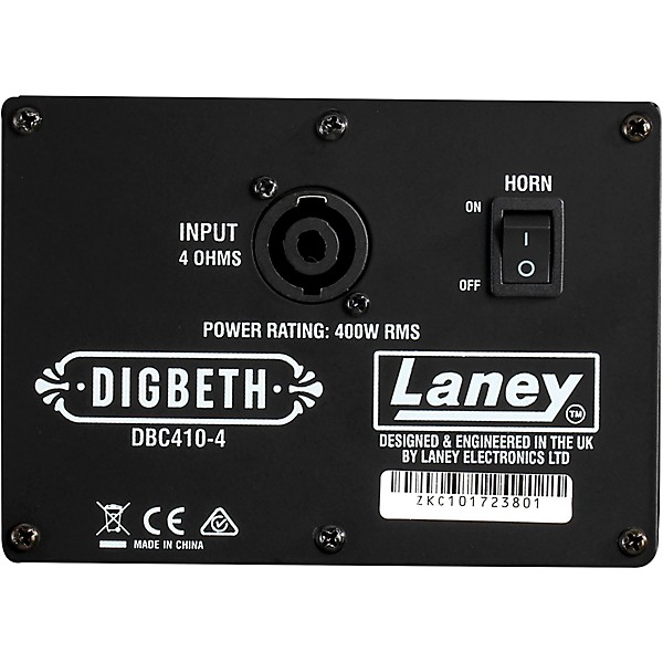 Laney Digbeth DBC410 400W 4x10 Bass Speaker Cabinet Black