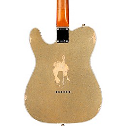 Fender Custom Shop Limited-Edition Texas Telecaster Heavy Relic Electric Guitar Gold Metal Flake/Aged Olympic White