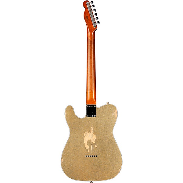 Fender Custom Shop Limited-Edition Texas Telecaster Heavy Relic Electric Guitar Gold Metal Flake/Aged Olympic White