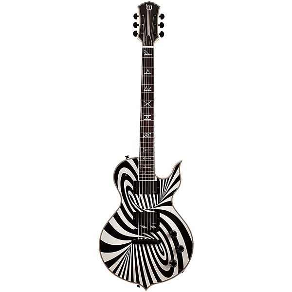 Wylde Audio Odin Grail Black Blizzard Electric Guitar Vintage White