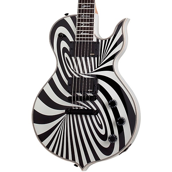 Wylde Audio Odin Grail Black Blizzard Electric Guitar Vintage White