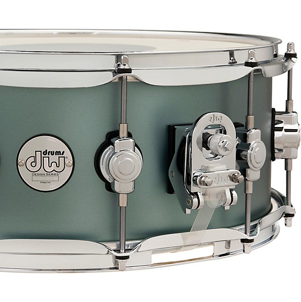 DW Design Series Snare Drum 14 x 6 in. Satin Sage Metallic