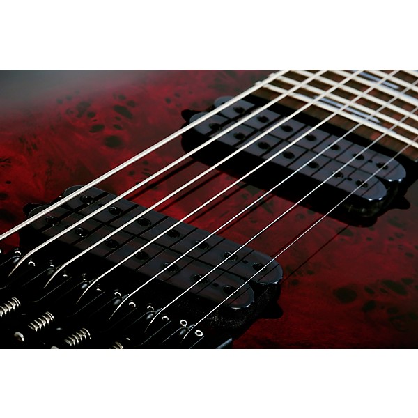 Open Box Schecter Guitar Research Omen Elite-7 MS Electric Guitar Level 1 Black Cherry Burst