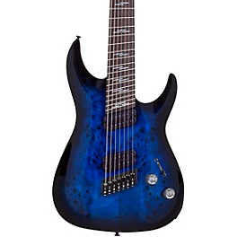 Schecter Guitar Research Omen Elite-7 MS Elec... Schecter Guitar Research Omen Elite-7 MS Electric Guitar See-Thru Blue Burst