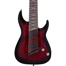 Schecter Guitar Research Omen Elite-8 MS Electric Guitar Black Cherry Burst