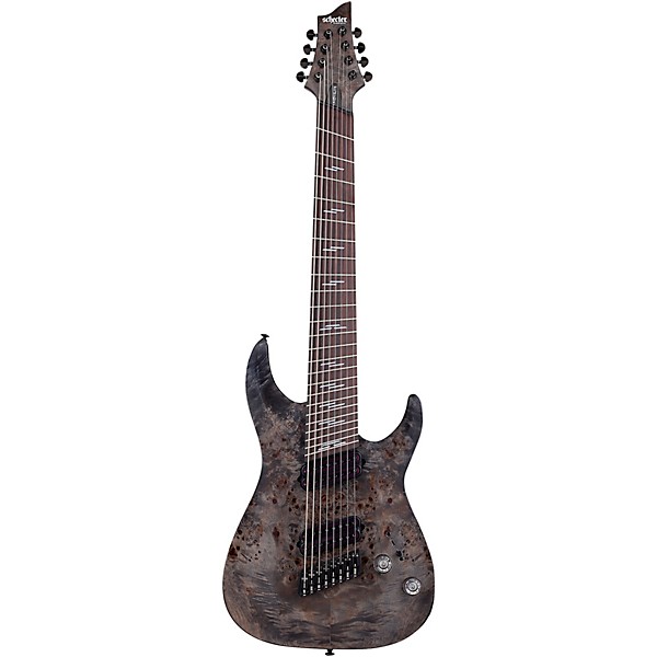 Open Box Schecter Guitar Research Omen Elite-8 MS Electric Guitar Level 2 Charcoal 197881131982