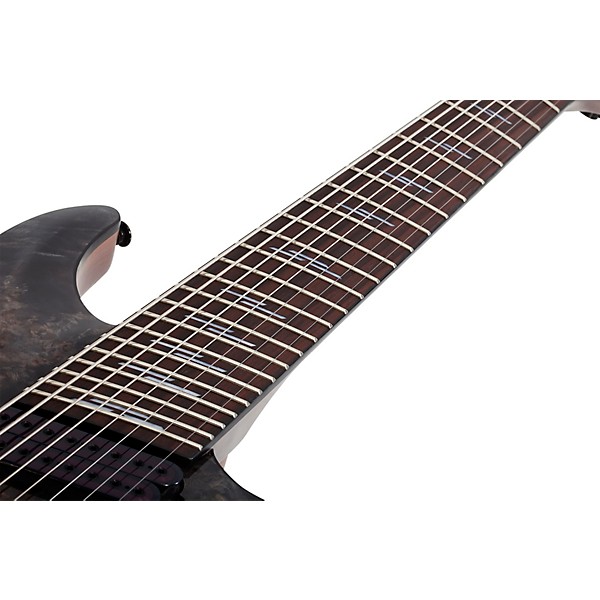 Open Box Schecter Guitar Research Omen Elite-8 MS Electric Guitar Level 2 Charcoal 197881131982