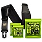 Ernie Ball 2832 Regular Slinky Round Wound Bass Strings 3 Pack with Neoprene Polylock Guitar Strap thumbnail