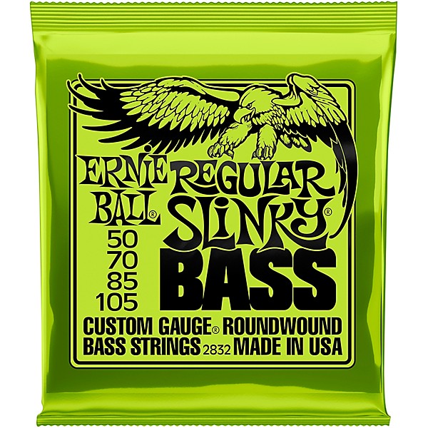 Ernie Ball 2832 Regular Slinky Round Wound Bass Strings 3 Pack