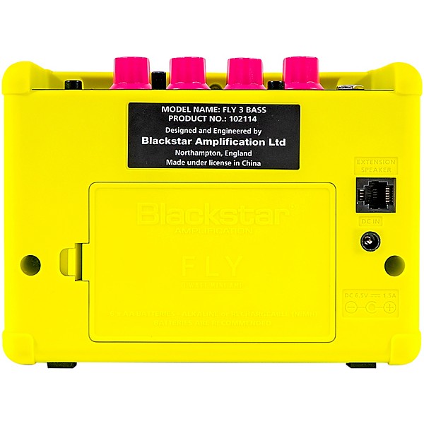 Blackstar FLY3 Bass 3W Bass Combo Amp Neon Yellow