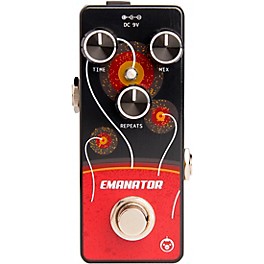 Open Box Pigtronix EMANATOR Delay Effects Pedal Level 1 Black and Red