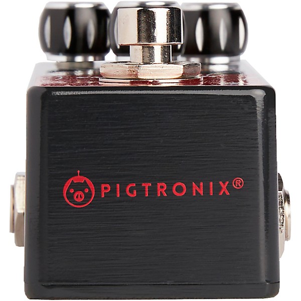 Open Box Pigtronix EMANATOR Delay Effects Pedal Level 1 Black and Red