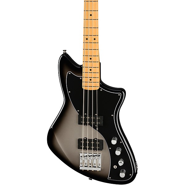 Open Box Fender Player Plus Meteora Bass With Maple Fingerboard Level 2 Silver Burst 197881124427