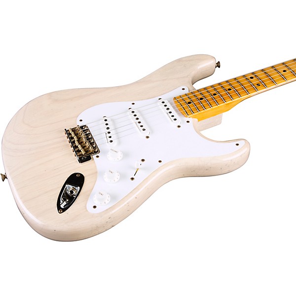 Fender Custom Shop Eric Clapton Signature Stratocaster Journeyman Relic Electric Guitar Aged White Blonde