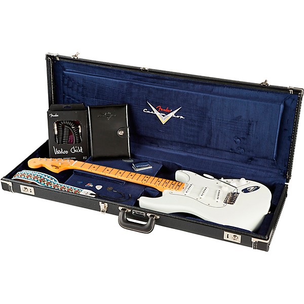 Open Box Fender Custom Shop Jimi Hendrix Voodoo Child Stratocaster NOS Electric Guitar Level 2 Olympic White 197881274412