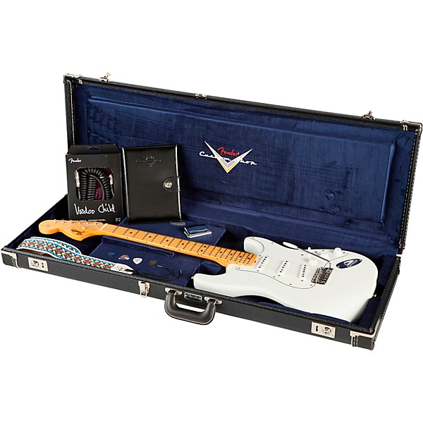 Open Box Fender Custom Shop Jimi Hendrix Voodoo Child Stratocaster NOS Electric Guitar Level 2 Olympic White 197881274412
