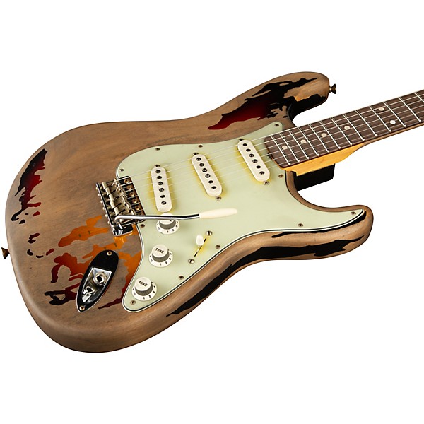 Fender Custom Shop Rory Gallagher Signature Stratocaster Heavy Relic Electric Guitar 3-Color Sunburst