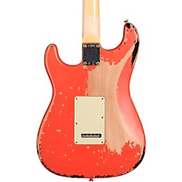 Fender Custom Shop Michael Landau Signature 1963 Stratocaster Relic Electric Guitar Fiesta Red over 3-Color Sunburst