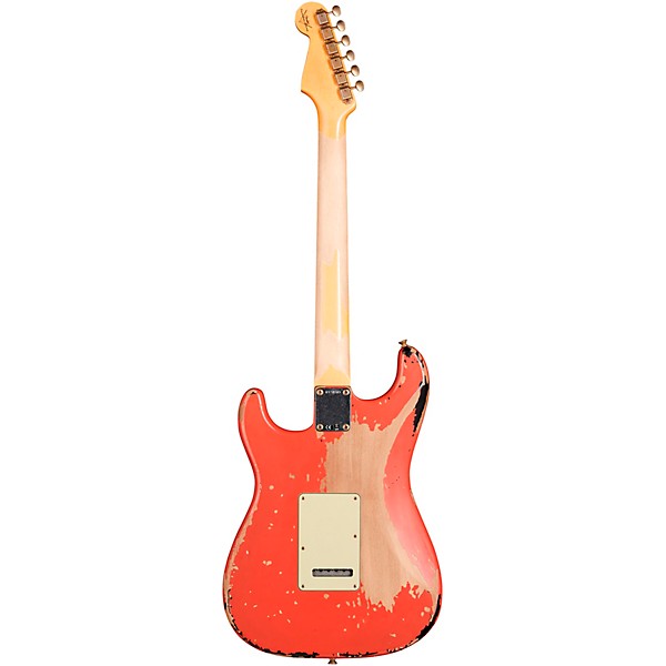 Fender Custom Shop Michael Landau Signature 1963 Stratocaster Relic Electric Guitar Fiesta Red over 3-Color Sunburst