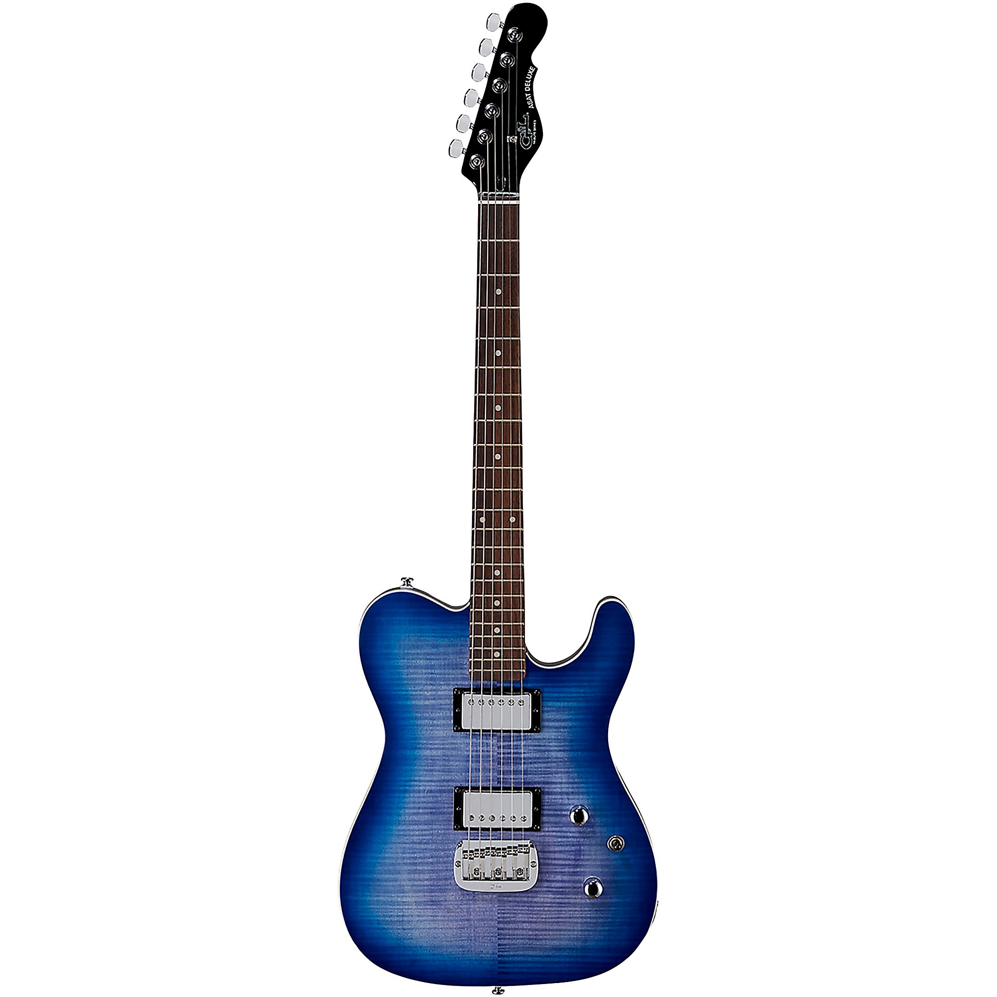 G&L Tribute ASAT Deluxe Electric Guitar Bright Blue Burst