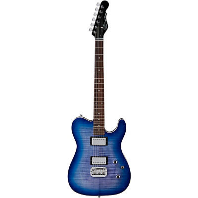 G&L Tribute Asat Deluxe Electric Guitar Bright Blue Burst for sale