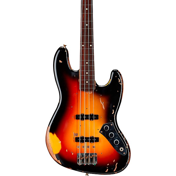 Fender Custom Shop Jaco Pastorius Tribute Relic Jazz Bass 3-Color Sunburst