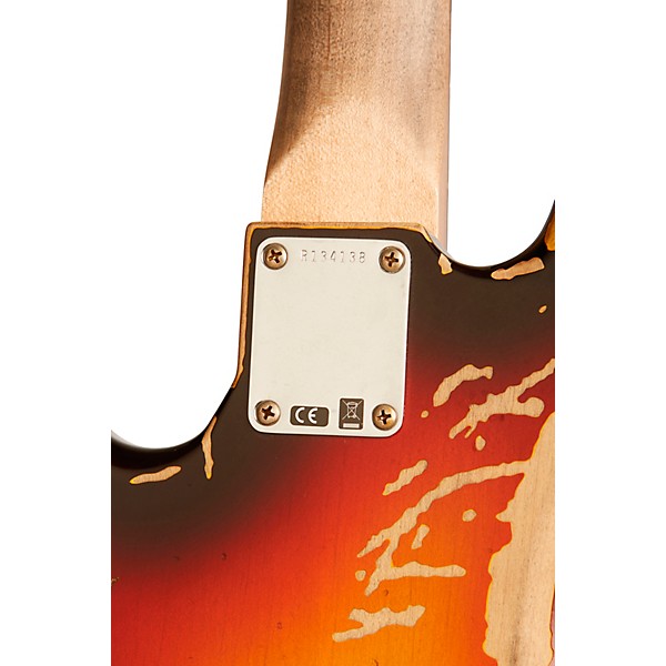 Fender Custom Shop Jaco Pastorius Tribute Relic Jazz Bass 3-Color Sunburst