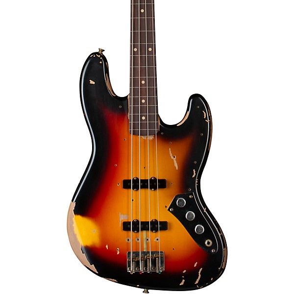 Fender Custom Shop Jaco Pastorius Tribute Relic Jazz Bass 3-Color Sunburst