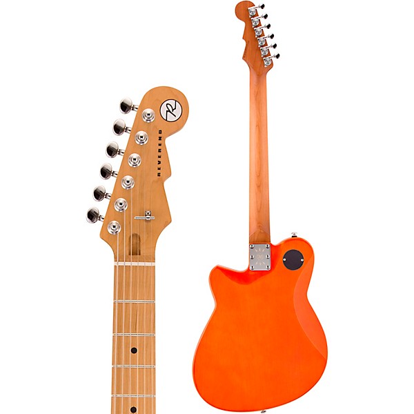 Reverend Flatroc Roasted Maple Fingerboard Electric Guitar Rock Orange