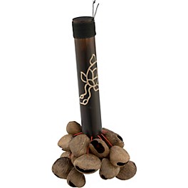 Pearl Pangi Nut Shaker with Bamboo Handle