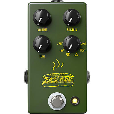 Jhs Pedals Muffuletta Distortion/Fuzz Guitar Effects Pedal Army Green for sale