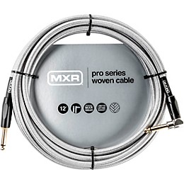 MXR Pro Series Straight to Angle Woven Instrument Cable 12 ft. Black
