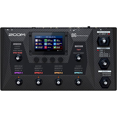 Zoom B6 Multi-Effects Processor For Bass Black for sale