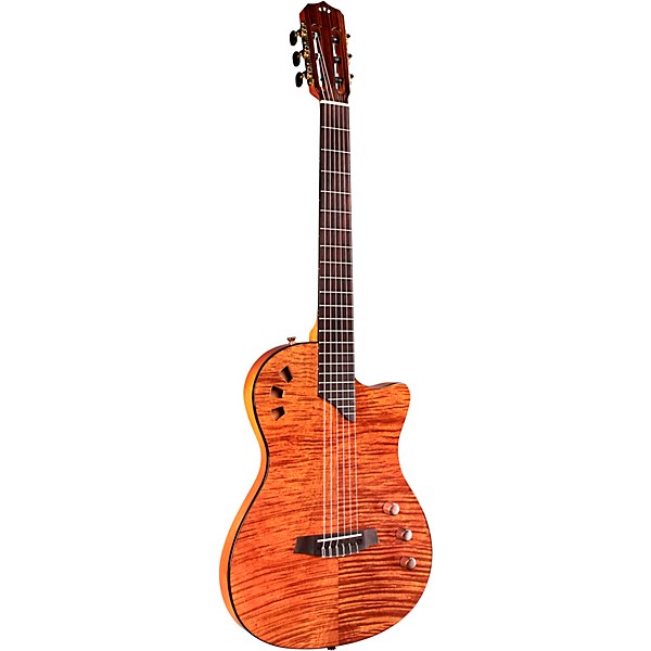 Cordoba Stage Nylon-String Electric Guitar Natural Amber