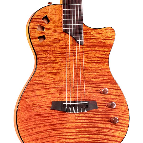 Cordoba Stage Nylon-String Electric Guitar Natural Amber