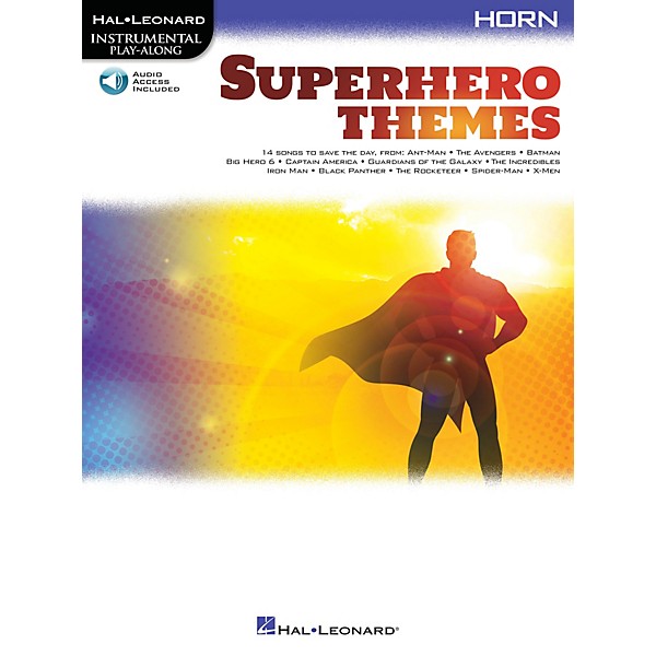 Hal Leonard Superhero Themes Instrumental Play-Along for Horn (Book with Online Audio)