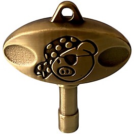 DrumKeyShop Pork Pie Drum Company Signature Drum Key - Antique Brass