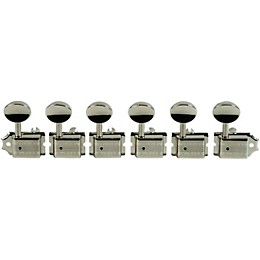 Kluson Supreme 6 In Line Oval Metal BTN Safety Post Nickel