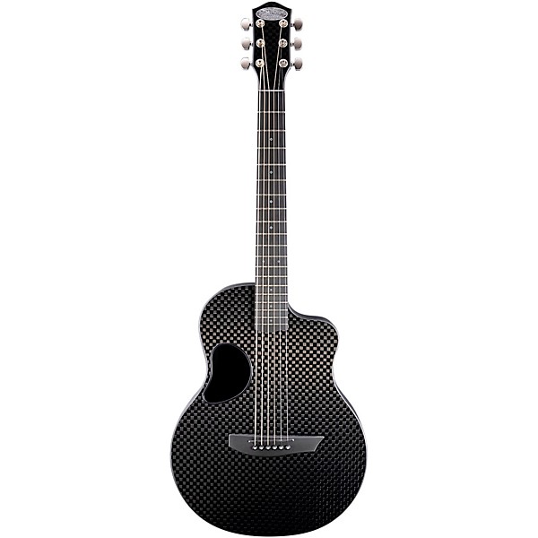 McPherson Carbon Touring Acoustic-Electric, Satin Pearl Hardware With Case Basketweave Top