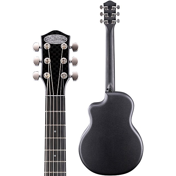 McPherson Carbon Touring Acoustic-Electric, Satin Pearl Hardware With Case Basketweave Top