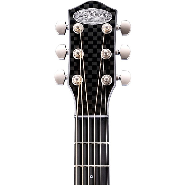 McPherson Carbon Touring Acoustic-Electric, Satin Pearl Hardware With Case Basketweave Top
