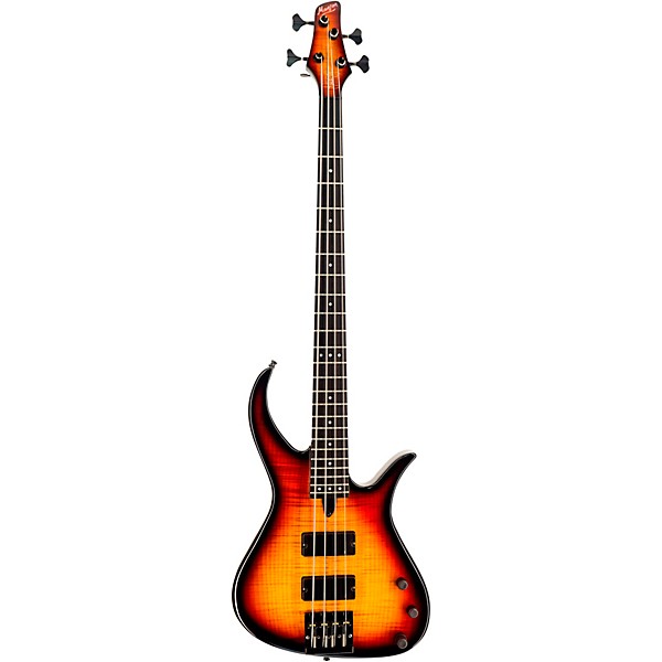 Manson Guitars E-Bass John Paul Jones Signature Flame Top Electric Bass Guitar Gloss Vintage Sunburst Flame Maple Top