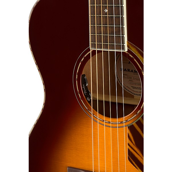 Fender Paramount PD-220E Dreadnought Acoustic-Electric Guitar 3-Color Vintage Sunburst