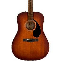 Fender Paramount PD-220E Dreadnought Acoustic-Electric Guitar Aged Cognac Burst