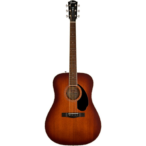 Fender Paramount PD-220E Dreadnought Acoustic-Electric Guitar Aged Cognac Burst