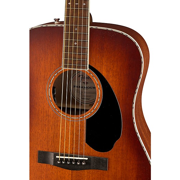 Fender Paramount PD-220E Dreadnought Acoustic-Electric Guitar Aged Cognac Burst