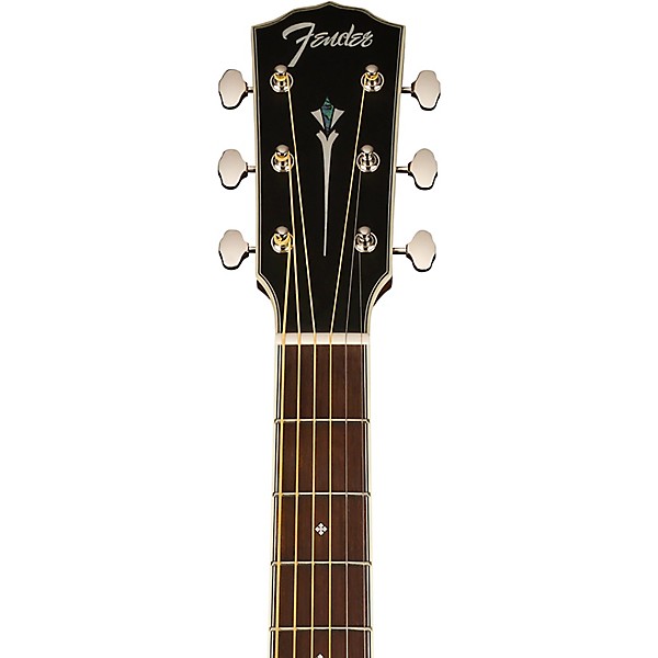 Fender Paramount PS-220E Parlor Acoustic-Electric Guitar Aged Cognac Burst